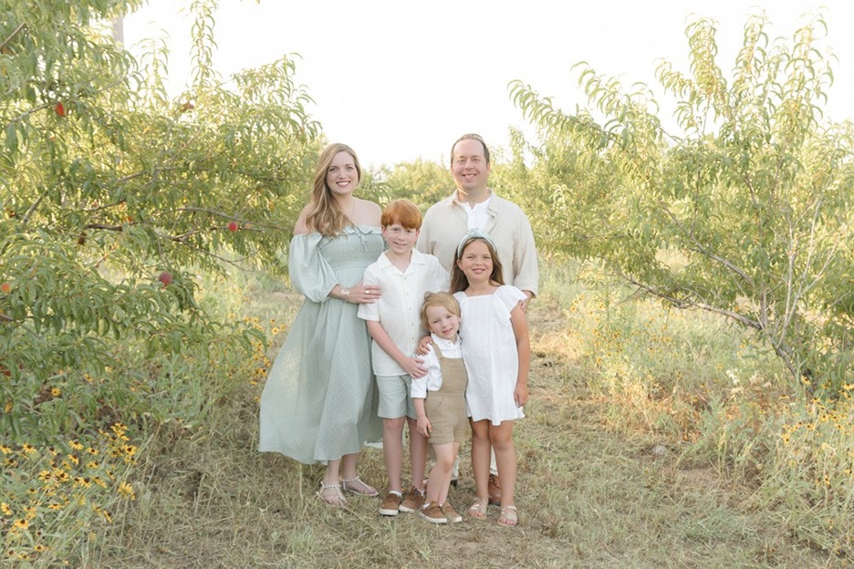 peach tree photos of the whole family
